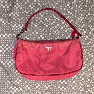 Hot Pink Prada Baguette Bag